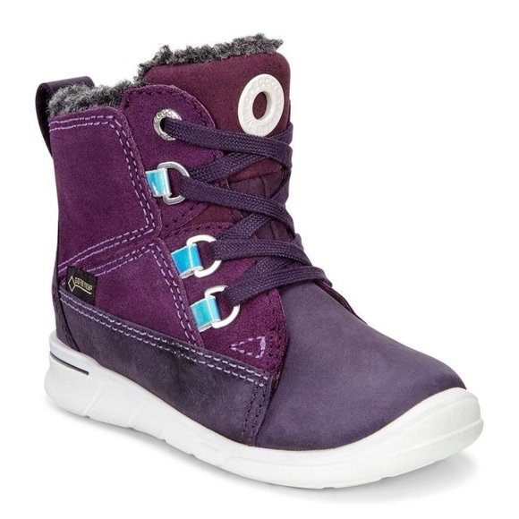 ECCO Kids First Mid Cut Lace Boot - Picture 1 of 9